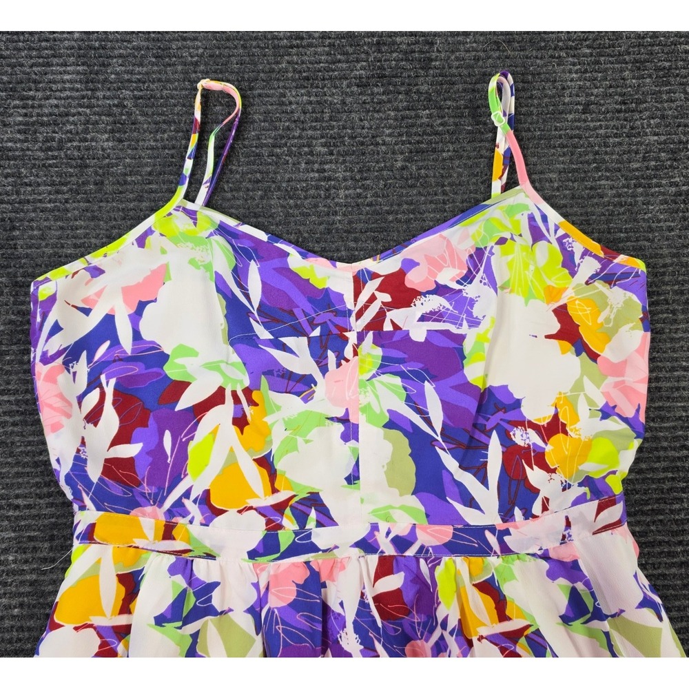 J.Crew Floral Sundress Womens 8 Purple Multi Excellent Spaghetti‎ Strap Mini